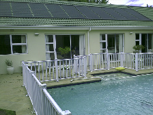 pool and solar pool heating panels